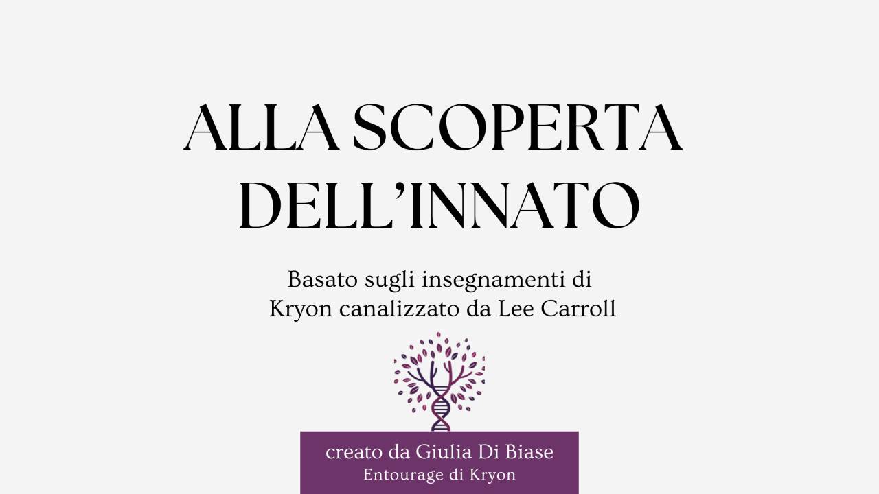 Alla scoperta dell'Innato — copertina